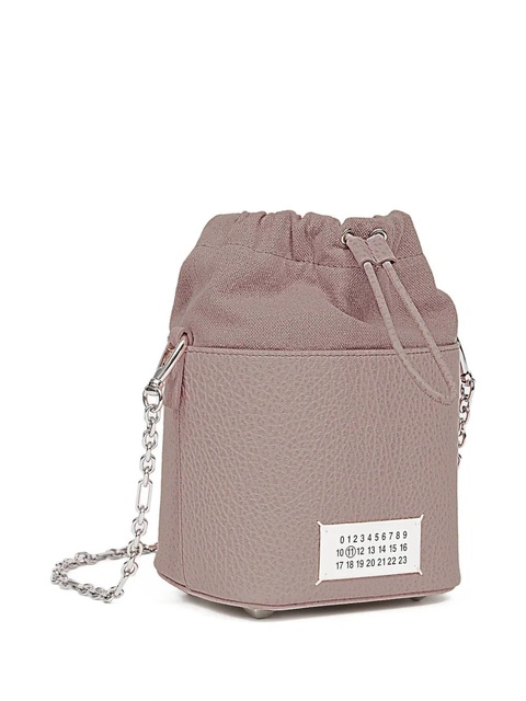 Maison Margiela drawstring bucket leather shoulder bag - Brown - zdjęcie produktu nr 1
