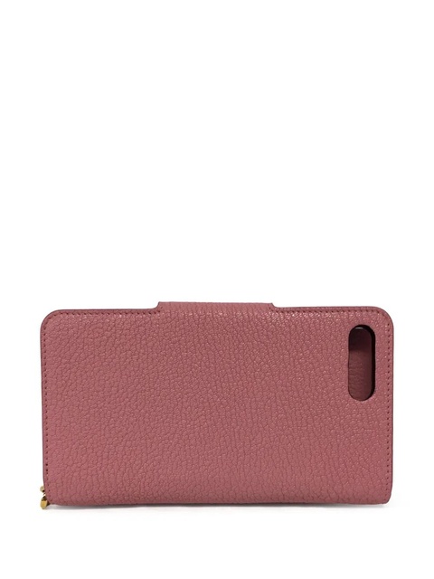 Miu Miu grainy-leather phone case - Pink - zdjęcie produktu nr 1