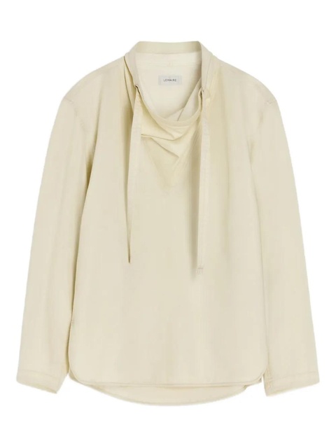 LEMAIRE high-neck drawstring blouse - BG250 RICE PAPER - zdjęcie produktu nr 1