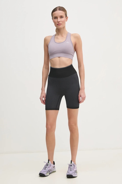 Calvin Klein Performance szorty treningowe kolor czarny gładkie high waist 00GWS4L735 - zdjęcie produktu nr 1