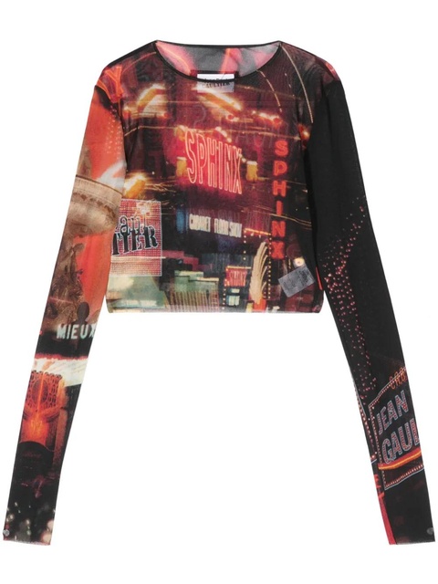 Jean Paul Gaultier The Red Pigalle crop top - Black - zdjęcie produktu nr 1