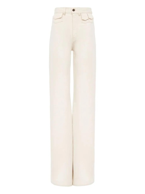 Chloé straight-leg cotton jeans - Neutrals - zdjęcie produktu nr 1