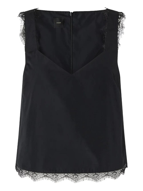 PINKO lace-trimmed top - Black - zdjęcie produktu nr 1