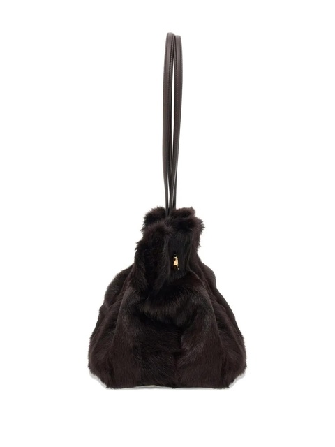 Ferragamo Gancini leather shoulder bag - Brown - zdjęcie produktu nr 2