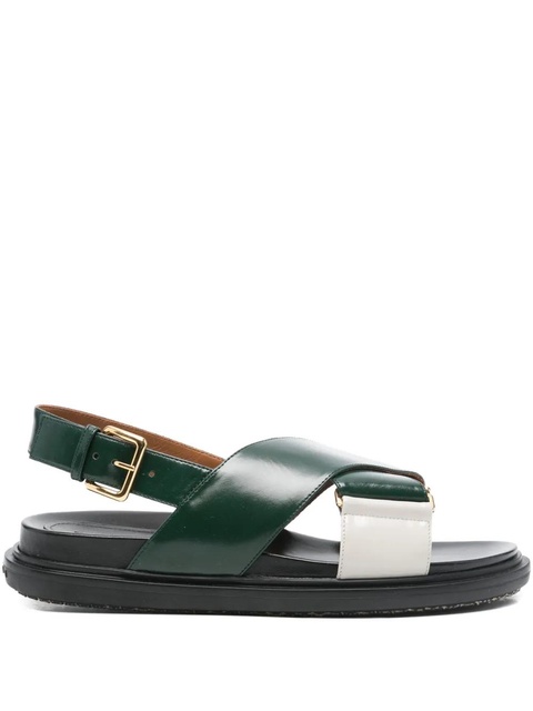 Marni crisscross buckle sandal - Green - zdjęcie produktu nr 1