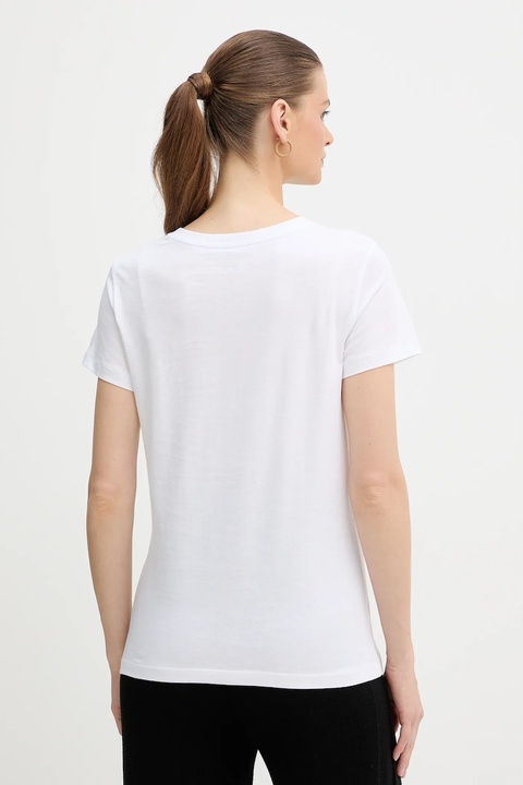 Armani Exchange t-shirt bawełniany damski kolor biały XW001386 AF10356 - zdjęcie produktu nr 2