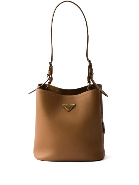 Prada medium leather shoulder bag - Brown - zdjęcie produktu nr 1