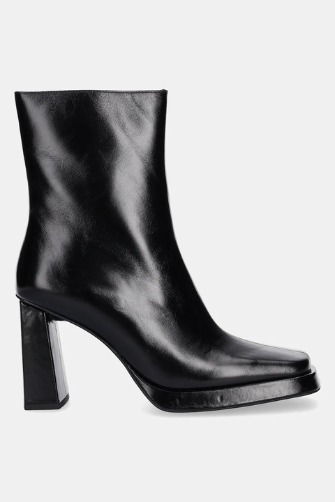 Jeffrey Campbell botki skórzane Maximal-Lo damskie kolor czarny na słupku JC-852-3-2 - zdjęcie produktu nr 2