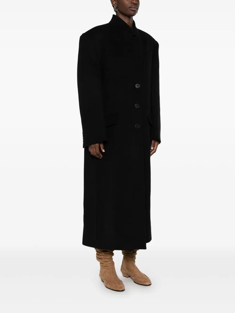 The Attico single-breasted coat - Black - zdjęcie produktu nr 1