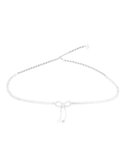 Blumarine crystal-embellished belt - Grey - zdjęcie produktu nr 1