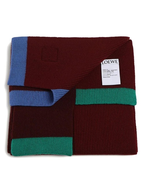 LOEWE colourblock scarf - Red - zdjęcie produktu nr 2