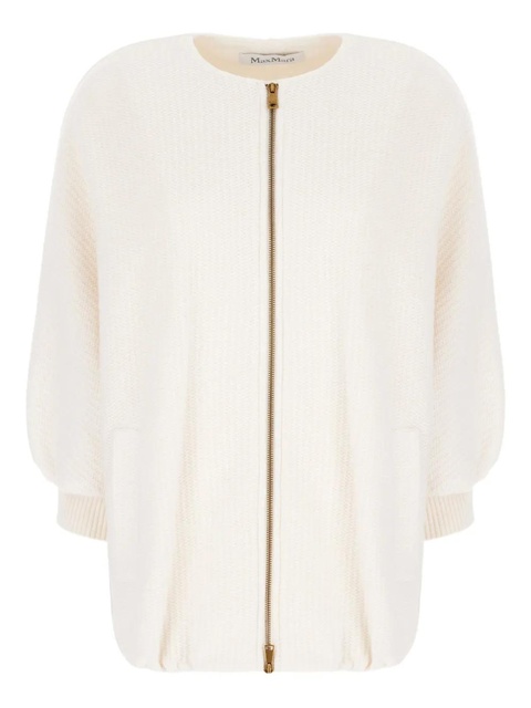 Max Mara zip-front knitted jacket - White - zdjęcie produktu nr 1
