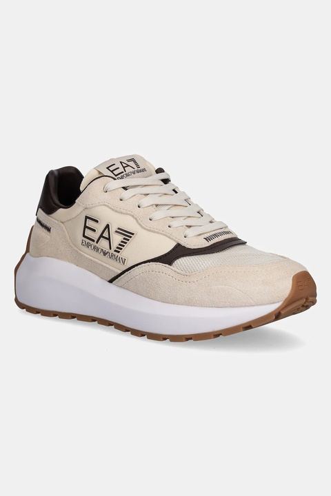 EA7 Emporio Armani sneakersy damskie kolor beżowy AF18616.7X000341.MZ191 - zdjęcie produktu nr 1