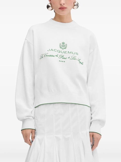 Jacquemus logo-embroidered sweatshirt - White - zdjęcie produktu nr 2