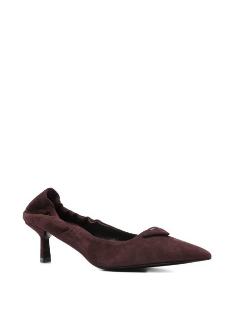 Prada pointed-toe kitten-heel pumps - Red - zdjęcie produktu nr 1