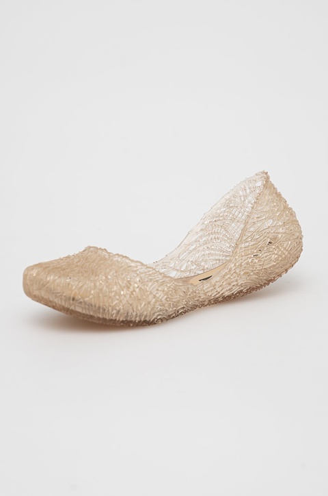 Melissa Baleriny Campana Flow kolor beżowy na płaskim obcasie - zdjęcie produktu nr 2