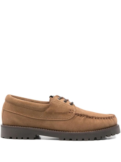 Copenhagen suede lace-up loafers - Brown - zdjęcie produktu nr 1