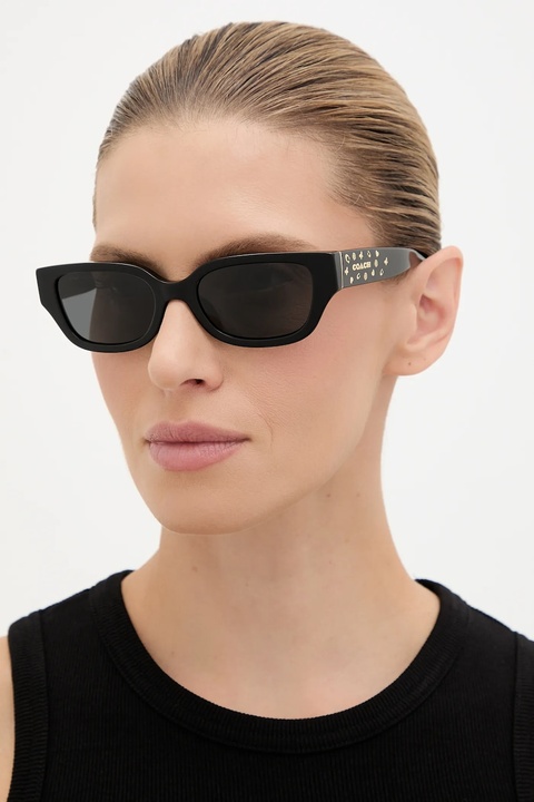 Coach okulary przeciwsłoneczne damskie kolor czarny 0HC8439U - zdjęcie produktu nr 1