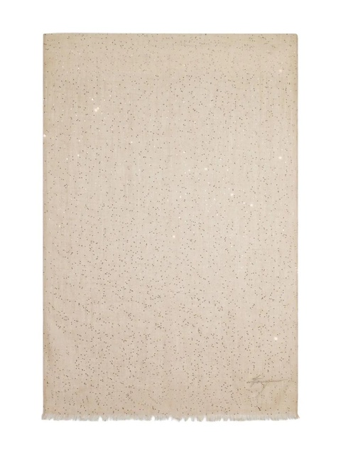 Ferragamo sequin-embellished scarf - Natural - zdjęcie produktu nr 2