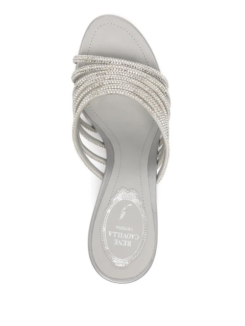 René Caovilla 90mm full-trim wedge sandals - Grey - zdjęcie produktu nr 2