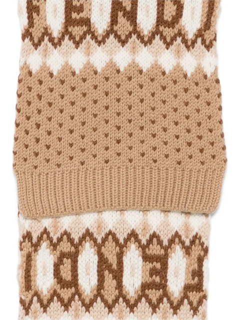 FENDI nordic scarf - Brown - zdjęcie produktu nr 2