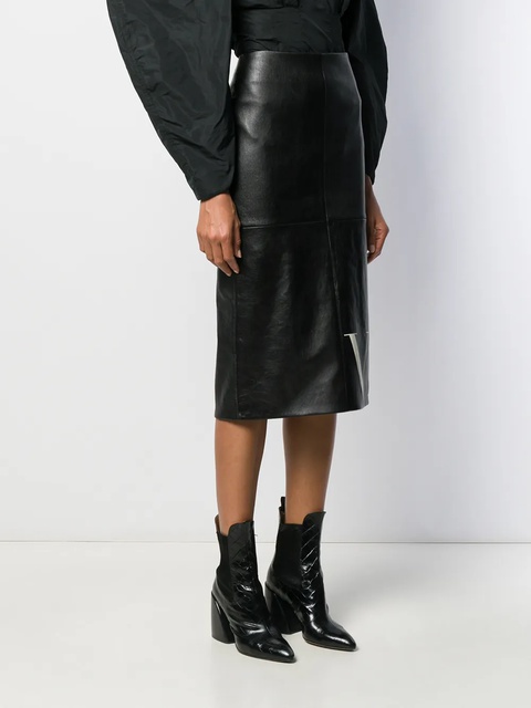 Valentino Garavani VLTN print pencil skirt - Black - zdjęcie produktu nr 2