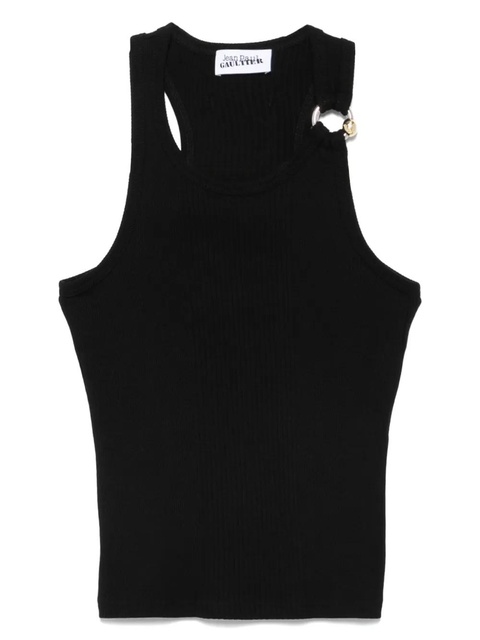 Jean Paul Gaultier sleeveless ribbed top - Black - zdjęcie produktu nr 1