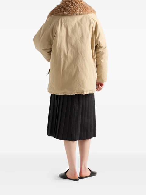 Prada pleated safety-pin midi skirt - Grey - zdjęcie produktu nr 2