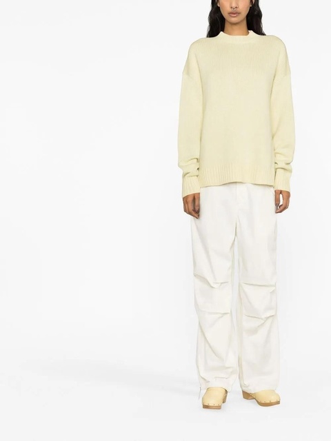 Jil Sander cashmere-cotton crewneck jumper - Green - zdjęcie produktu nr 2