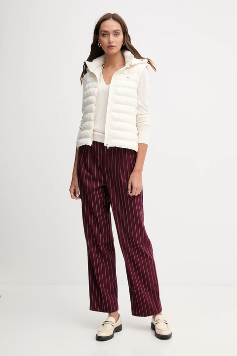 Tommy Hilfiger bezrękawnik kolor beżowy zimowy WW0WW47352 - zdjęcie produktu nr 2