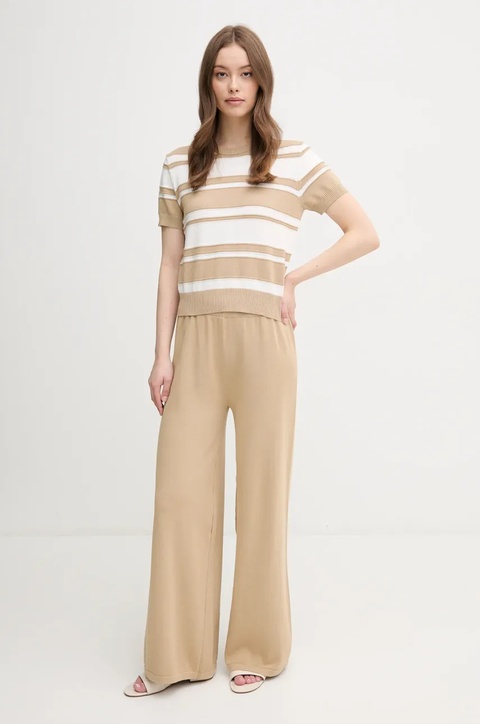 United Colors of Benetton sweter bawełniany damski kolor beżowy lekki 1294E10D0 - zdjęcie produktu nr 1