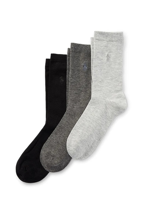 Polo Ralph Lauren skarpetki 3-pack kolor szary 455770345 - zdjęcie produktu nr 1