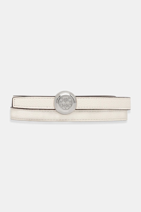 Tory Burch pasek skórzany Romy Reversible damski kolor biały 175052-100 - zdjęcie produktu nr 1