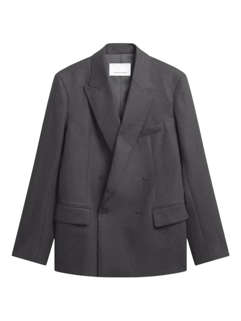 The Frankie Shop double-breasted flannel blazer - Grey - zdjęcie produktu nr 1