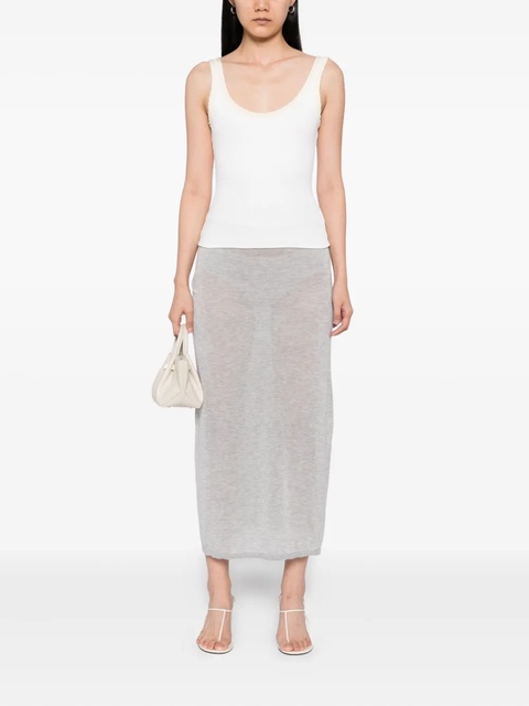 TOTEME knitted skirt - Grey - zdjęcie produktu nr 1