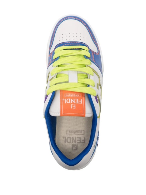 FENDI Match leather sneakers - White - zdjęcie produktu nr 1