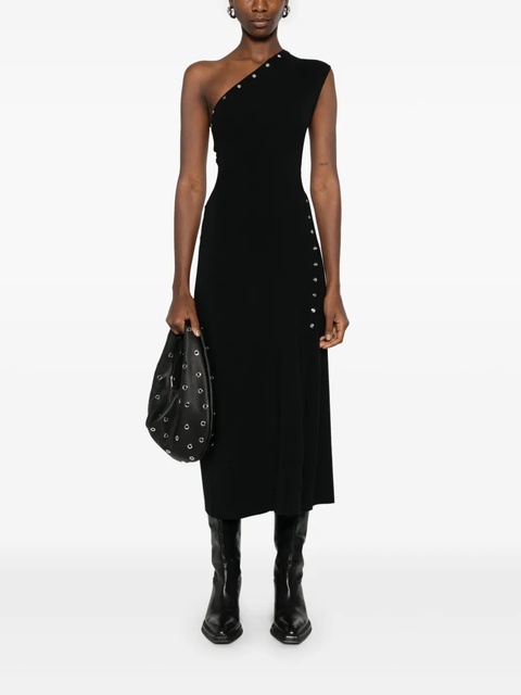 Maje asymmetric knitted maxi dress - Black - zdjęcie produktu nr 2