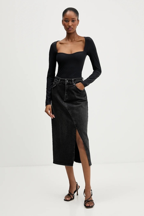 Abercrombie & Fitch body damska kolor czarny gładka KI139-5868-900 - zdjęcie produktu nr 1