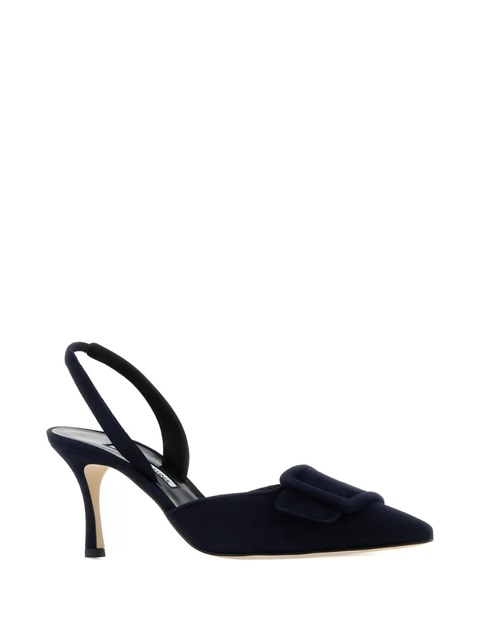Manolo Blahnik 70mm Maysli slingback pumps - Blue - zdjęcie produktu nr 2