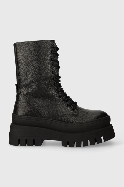 Steve Madden workery skórzane Coast damskie kolor czarny na platformie SM11002681 - zdjęcie produktu nr 1