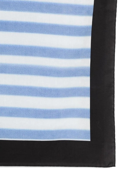Jean Paul Gaultier striped silk scarf - Blue - zdjęcie produktu nr 2