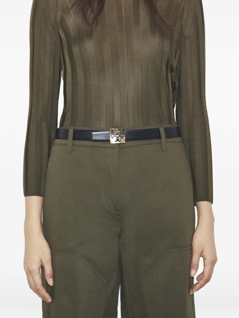 Tory Burch logo-buckle belt - Black - zdjęcie produktu nr 2