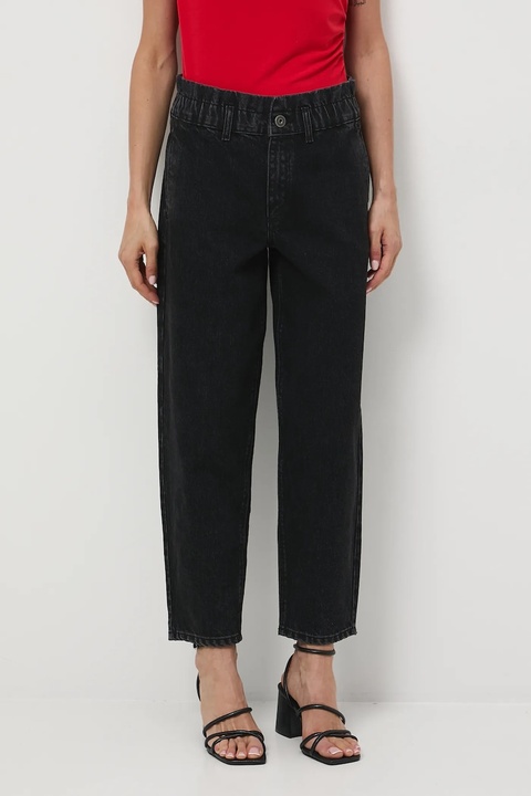 Medicine jeansy bawełniane damskie kolor czarny - zdjęcie produktu nr 1