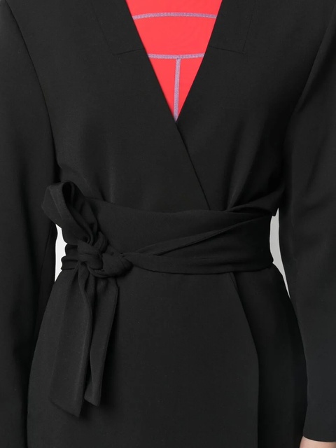 AMBUSH asymmetric-hem belted blazer - Black - zdjęcie produktu nr 2