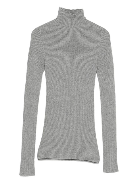 SOLOTRE ribbed sweater - Grey - zdjęcie produktu nr 1