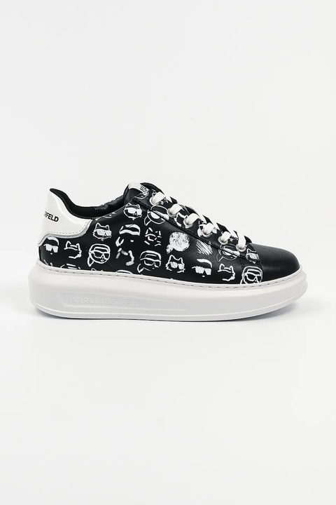 Karl Lagerfeld sneakersy skórzane KAPRI damskie kolor czarny KL62512T - zdjęcie produktu nr 1