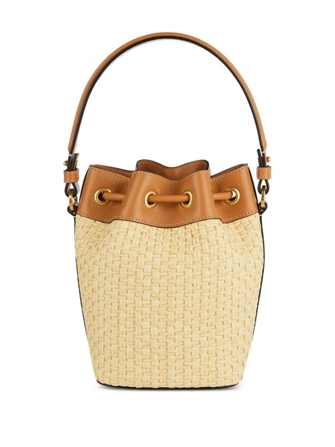 Valentino Garavani floral-embroidered bucket bag - Neutrals - zdjęcie produktu nr 2
