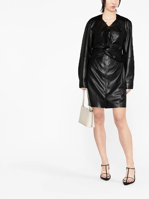Nanushka Marto faux-leather minidress - Black - zdjęcie produktu nr 2