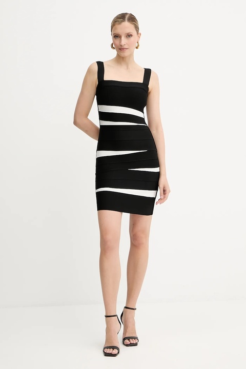 Herve Leger sukienka Eve kolor czarny mini dopasowana HLT8524993 - zdjęcie produktu nr 2