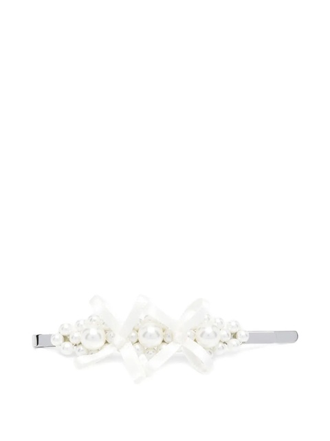 Simone Rocha bow-embellished hair clip - White - zdjęcie produktu nr 2